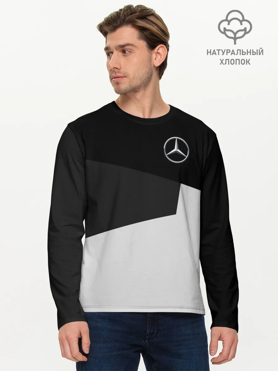 Мужской лонгслив базовый / MERCEDES BENZ SPORT