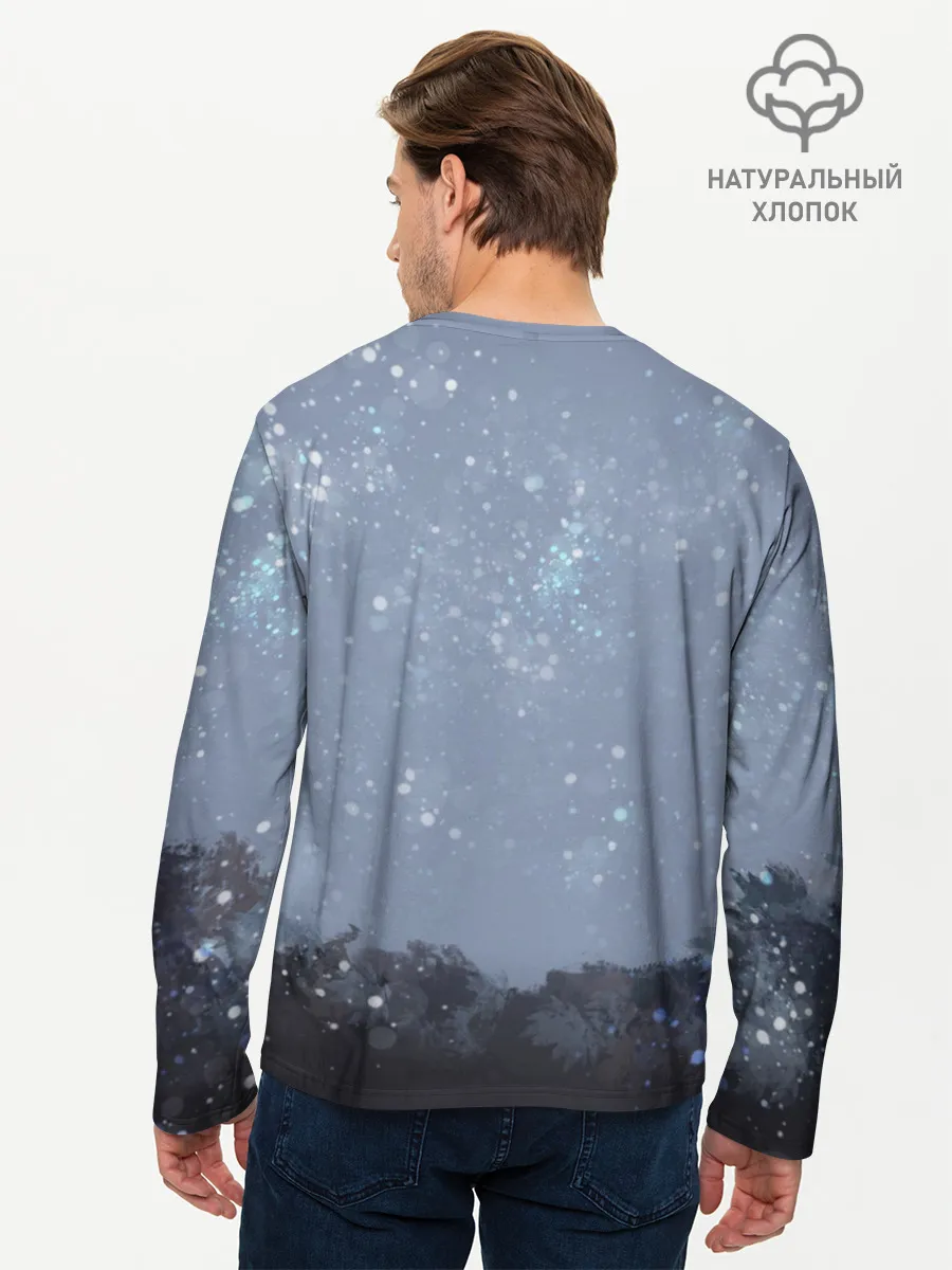 Мужской лонгслив базовый / Dark knight