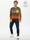 Мужской лонгслив базовый / Fire Dragon