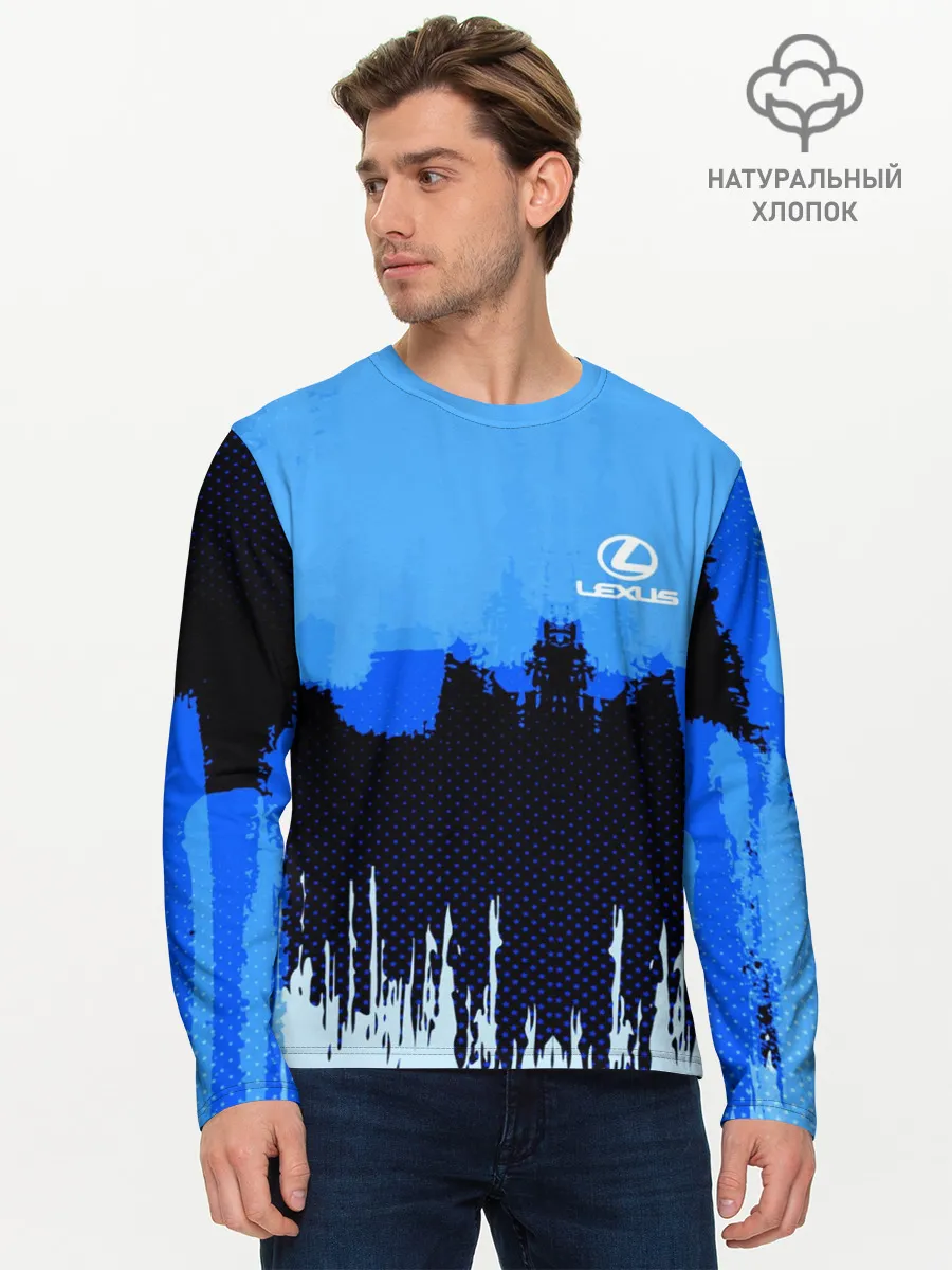 Мужской лонгслив базовый / Lexus SPORT COLOR