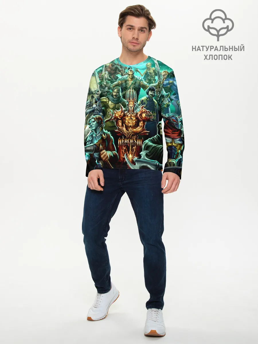 Мужской лонгслив базовый / Герои