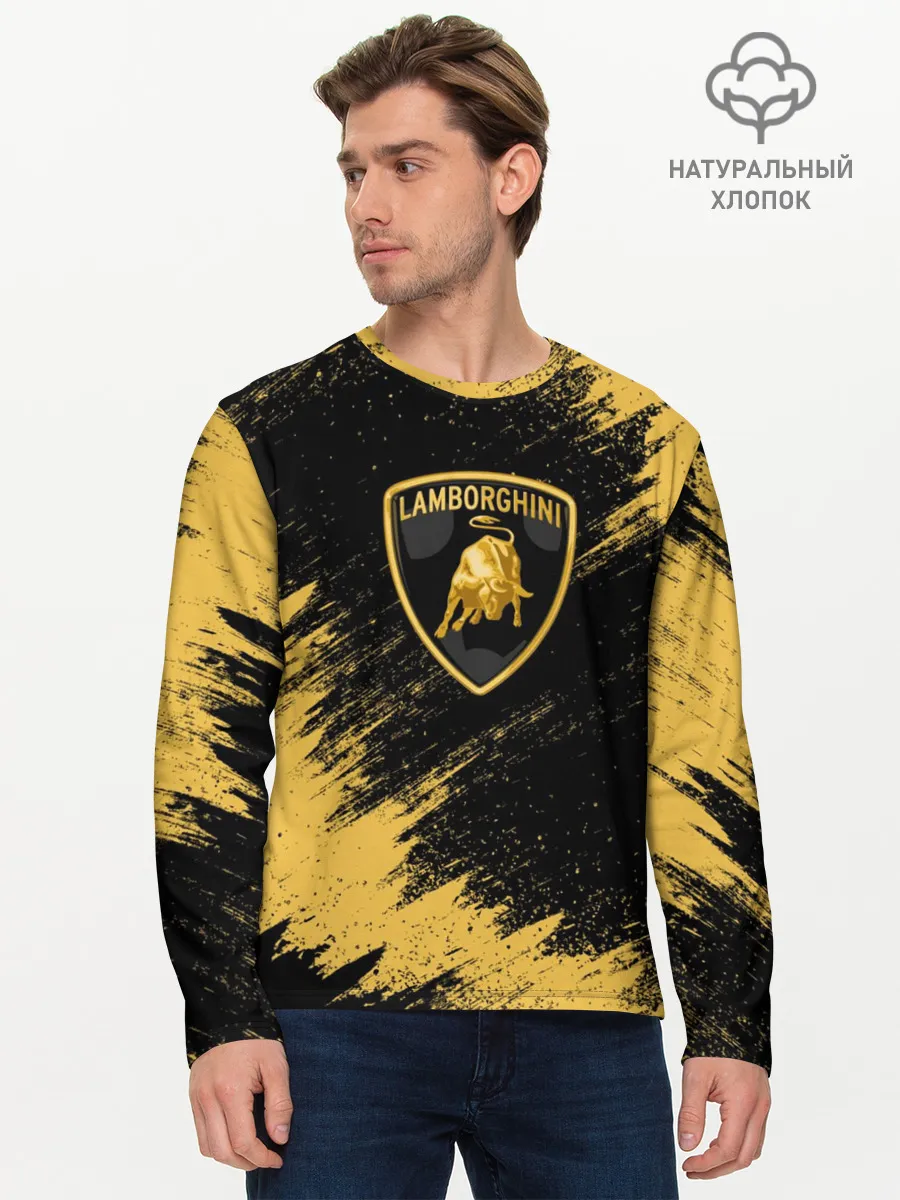 Мужской лонгслив базовый / Lamborghini