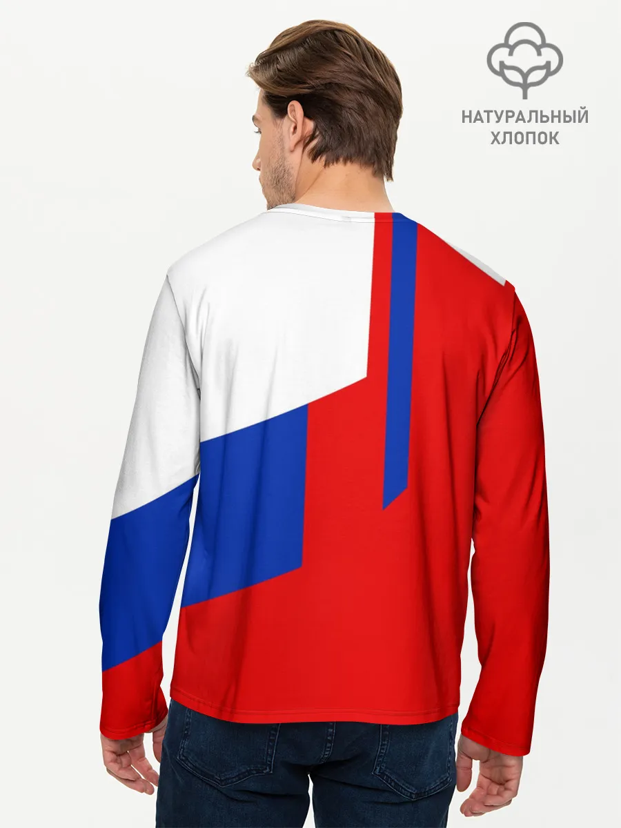 Мужской лонгслив базовый / RUSSIA SPORT | РОССИЯ ТРИКОЛОР
