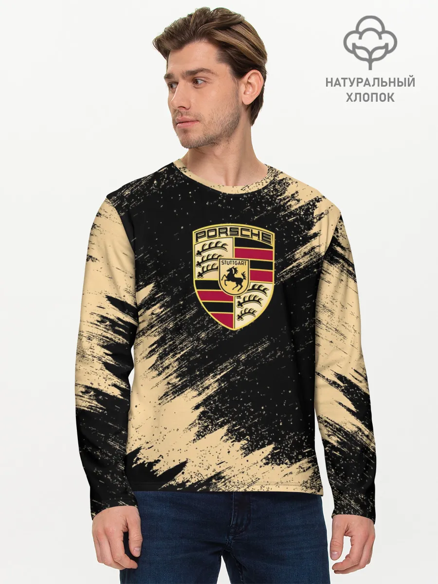 Мужской лонгслив базовый / Porsche