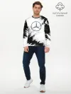 Мужской лонгслив базовый / Mercedes