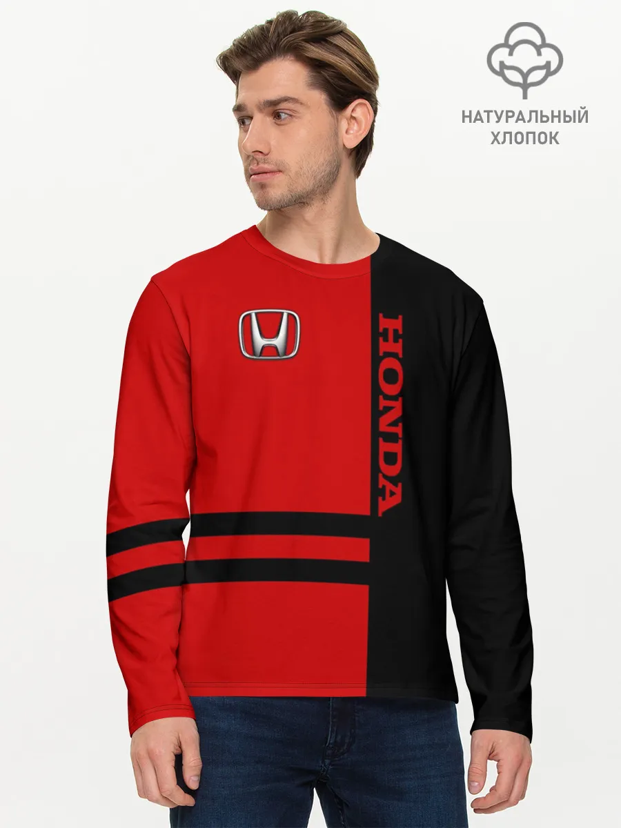 Мужской лонгслив базовый / Honda