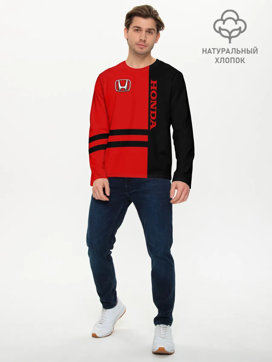 Мужской лонгслив базовый / Honda