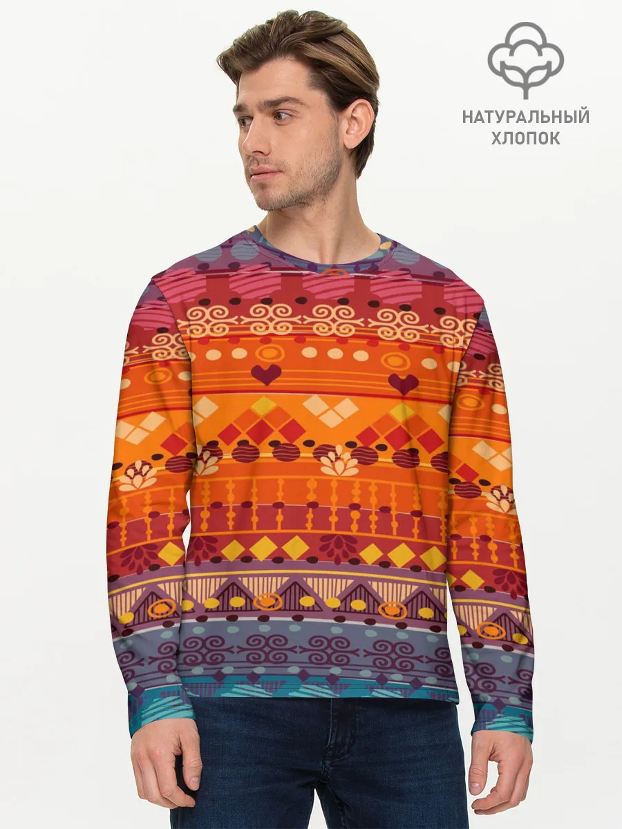 Мужской лонгслив базовый / mexico style