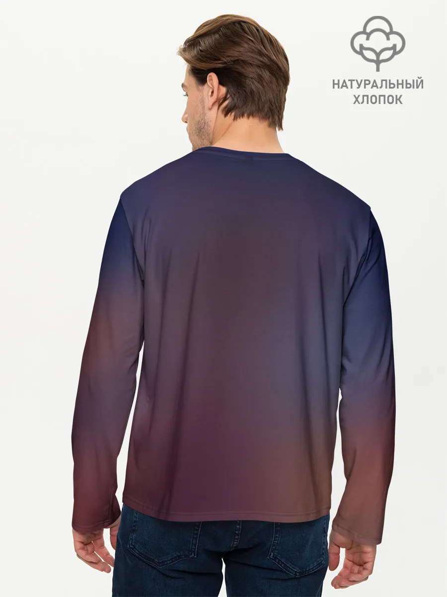 Мужской лонгслив базовый / Konosuba с посохом