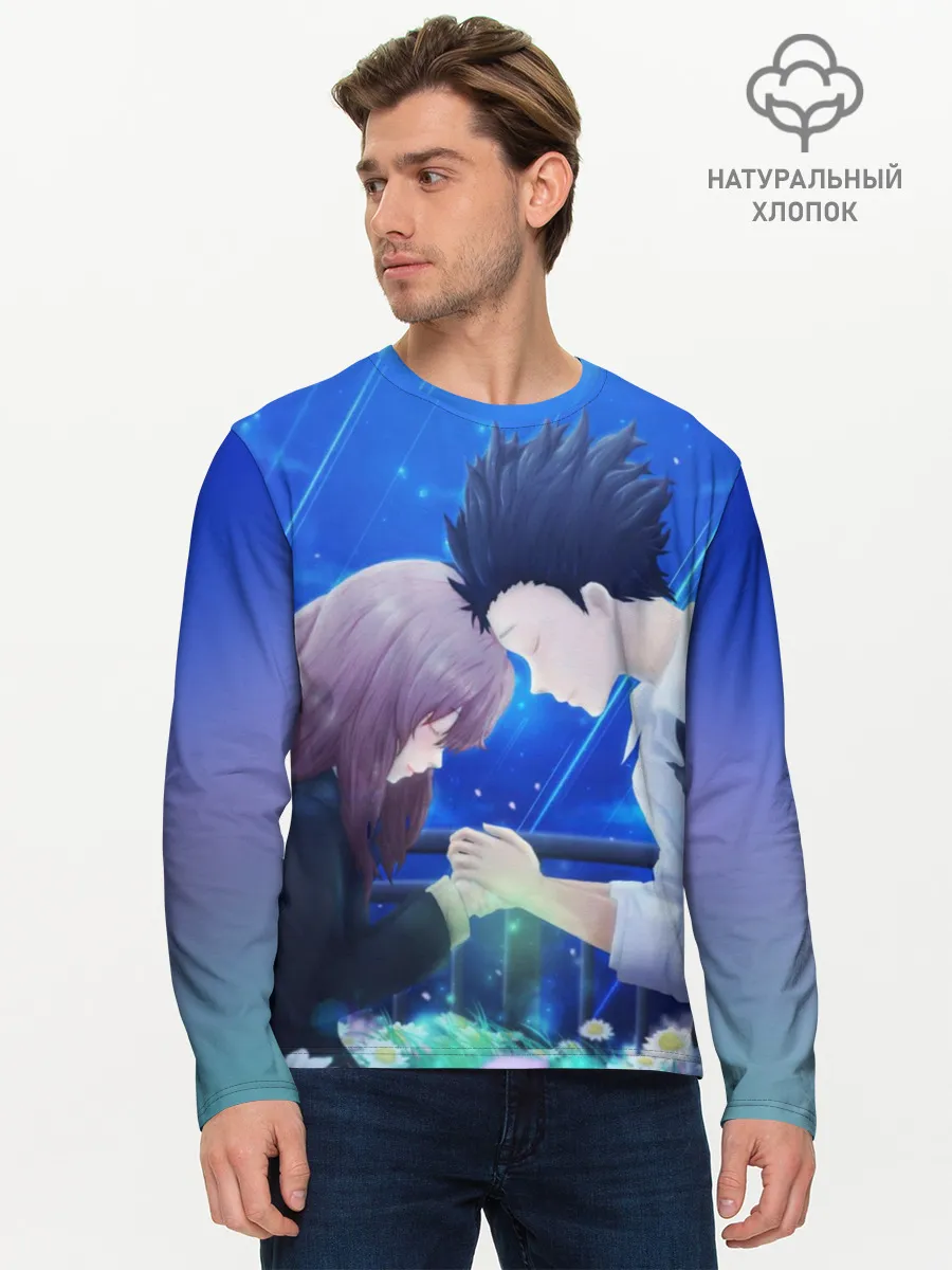 Мужской лонгслив базовый / Сёко Нисимия и Шоя Ишида