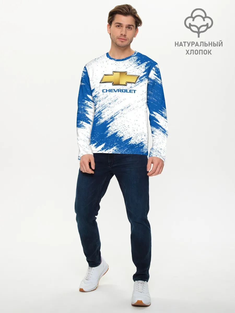 Мужской лонгслив базовый / Chevrolet