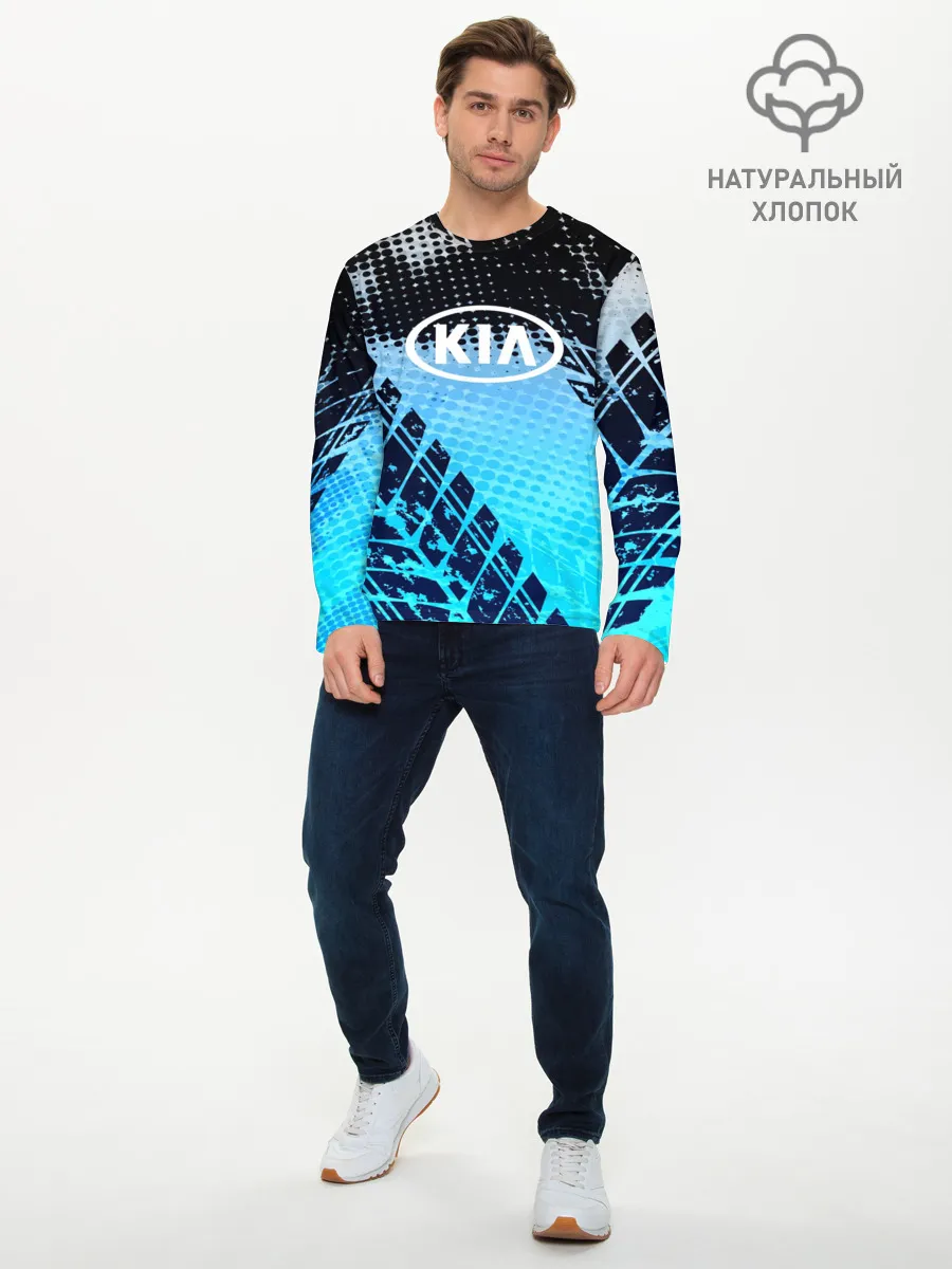 Мужской лонгслив базовый / KIA sport auto motors