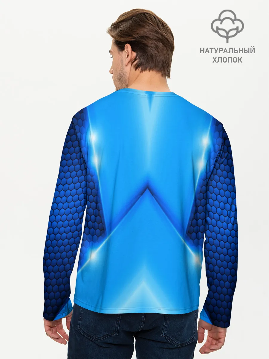 Мужской лонгслив базовый / Hyundai car sport SKY
