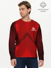 Мужской лонгслив базовый / Lexus car sport RED