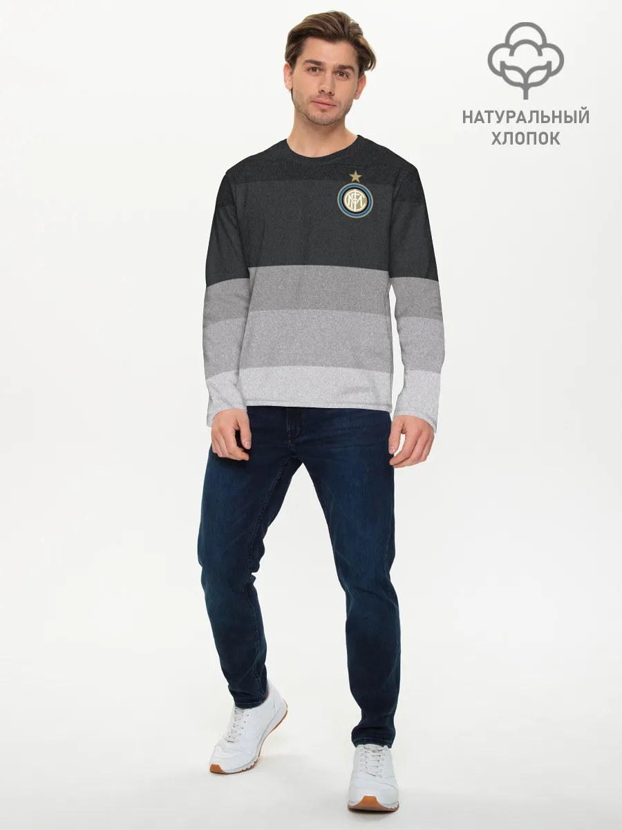 Мужской лонгслив базовый / Интер
