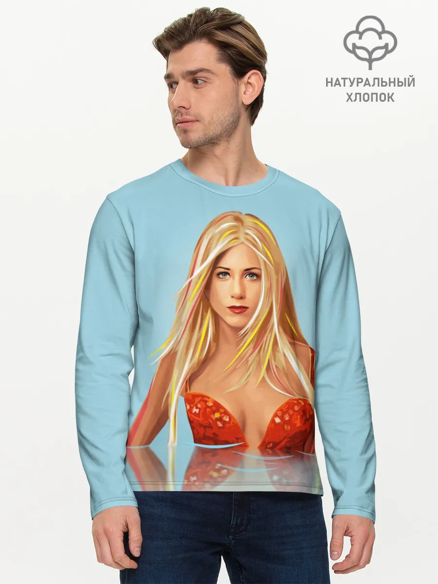 Мужской лонгслив базовый / Дженнифер Энистон