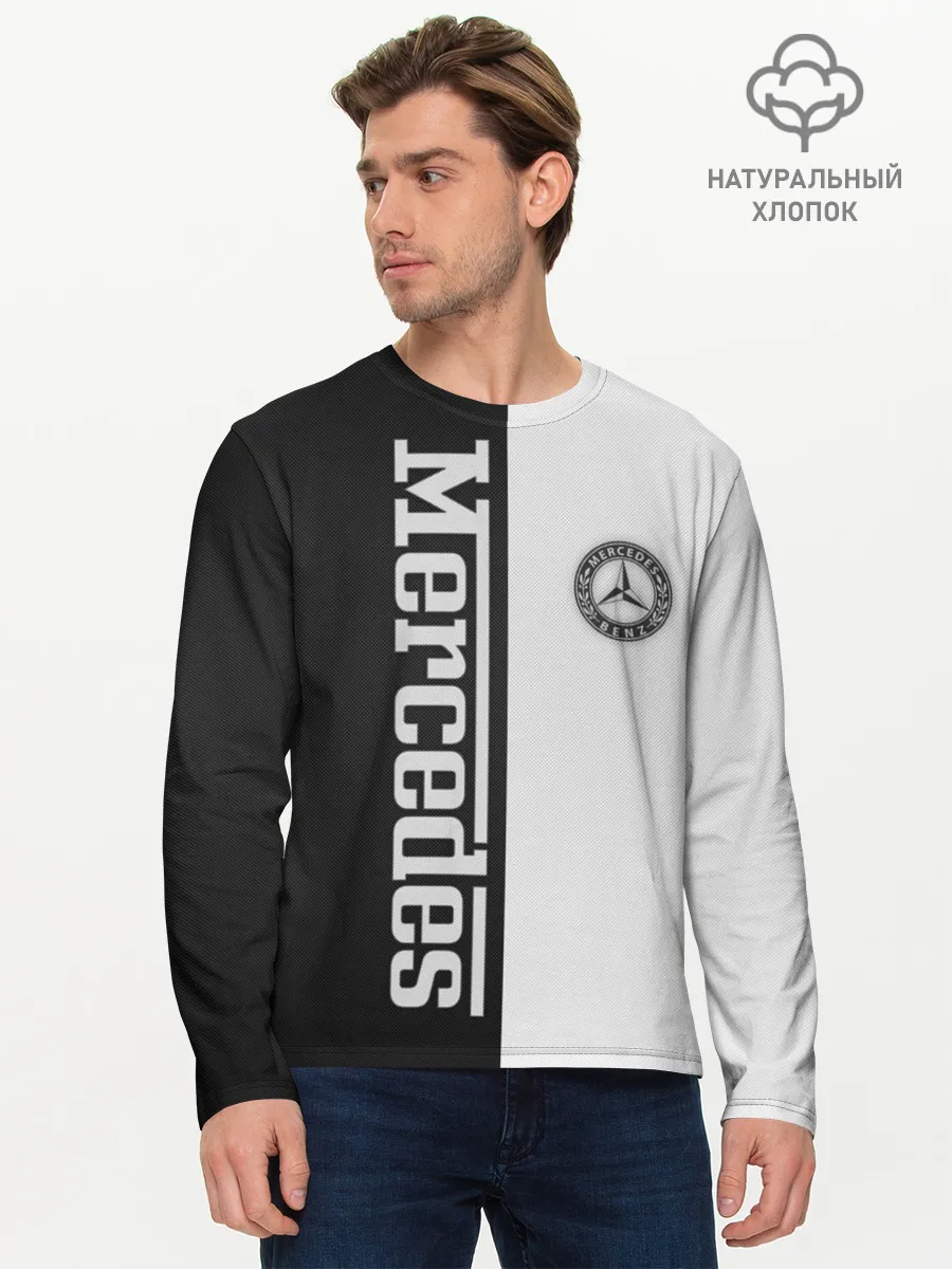 Мужской лонгслив базовый / Mercedes W&B