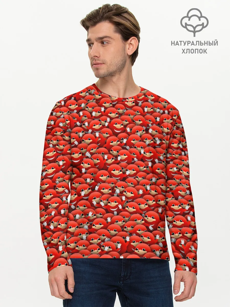 Мужской лонгслив базовый / Угандийские Наклзы