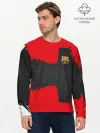 Мужской лонгслив базовый / BARCELONA SPORT RED