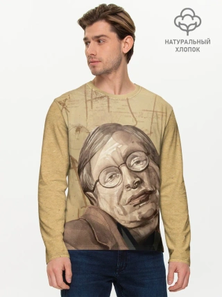 Мужской лонгслив базовый / Ученый