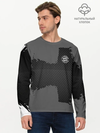 Мужской лонгслив базовый / BAYERN MUNCHEN GRAY