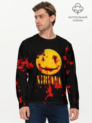 Мужской лонгслив базовый / Nirvana