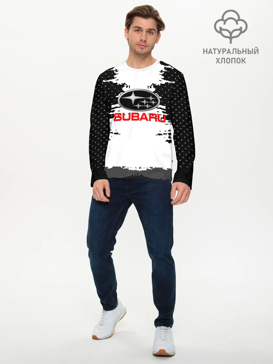 Мужской лонгслив базовый / Subaru