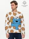 Мужской лонгслив базовый / Cookie monster