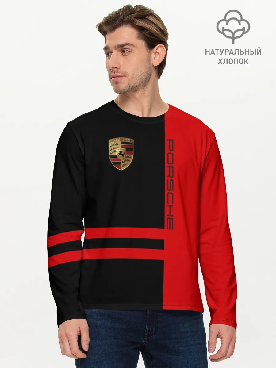 Мужской лонгслив базовый / Porsche