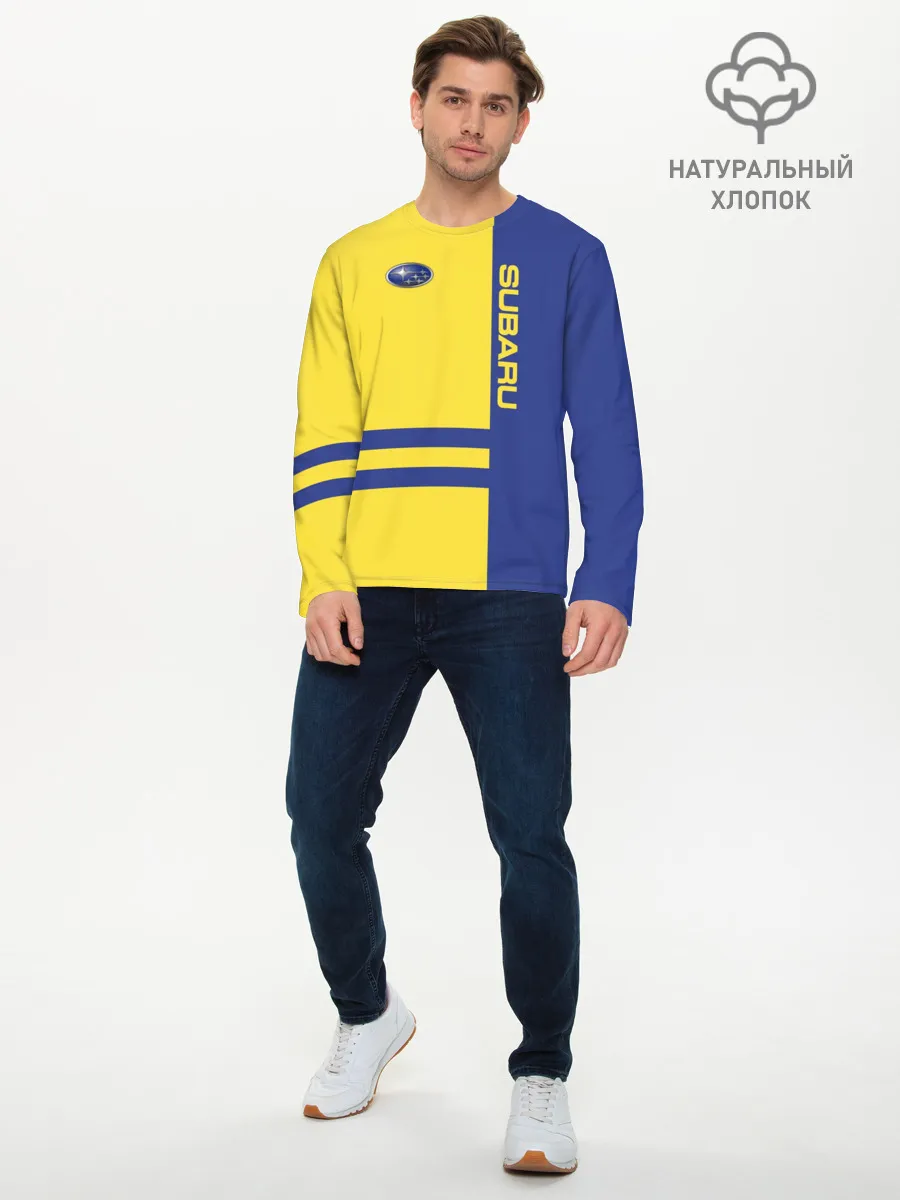 Мужской лонгслив базовый / Subaru