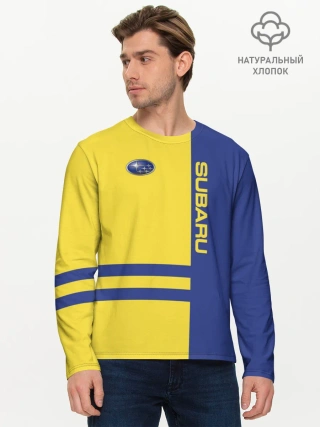 Мужской лонгслив базовый / Subaru