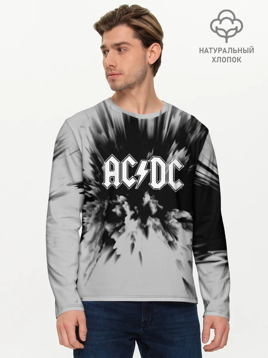 Мужской лонгслив базовый / AC/DC