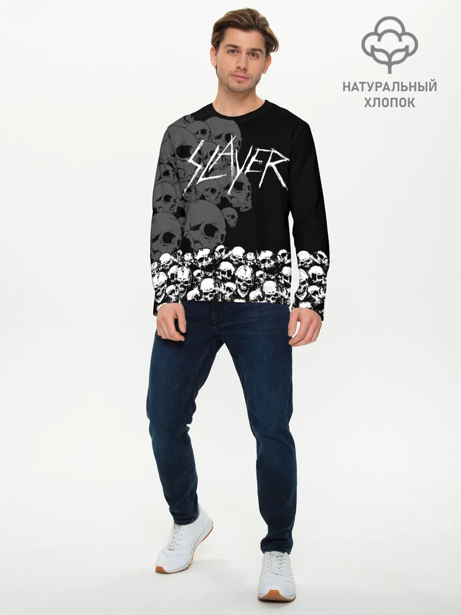 Мужской лонгслив базовый / Slayer Black