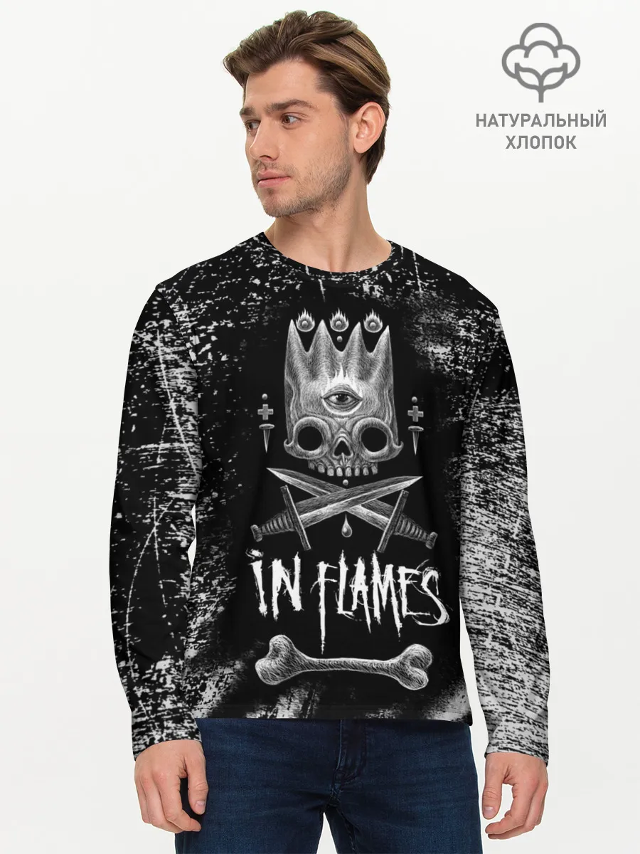 Мужской лонгслив базовый / In Flames King