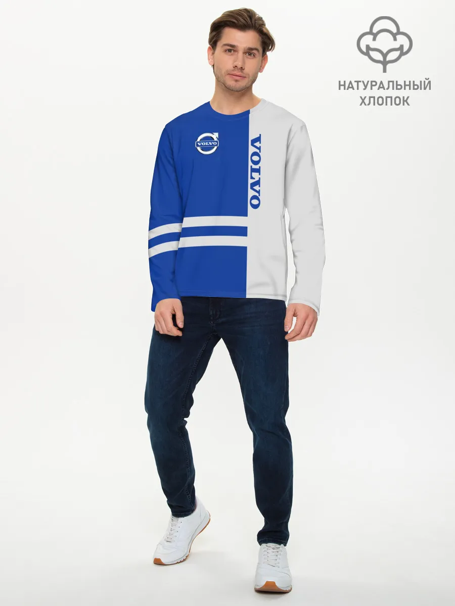 Мужской лонгслив базовый / Volvo