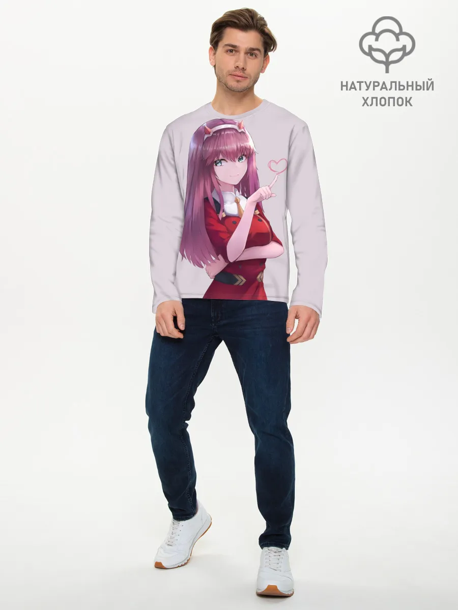 Мужской лонгслив базовый / Darling heart