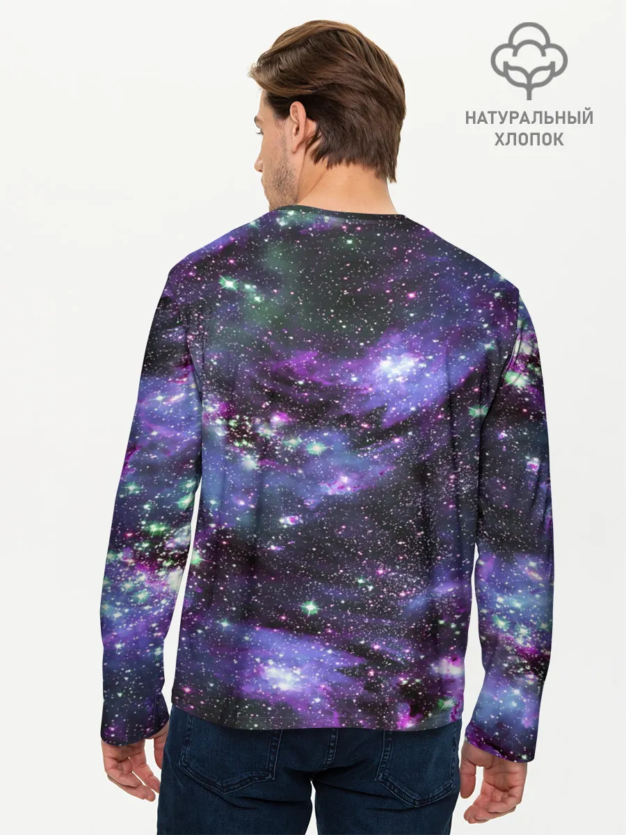 Мужской лонгслив базовый / Sky nebula