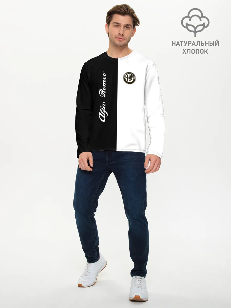 Мужской лонгслив базовый / Alfa Romeo