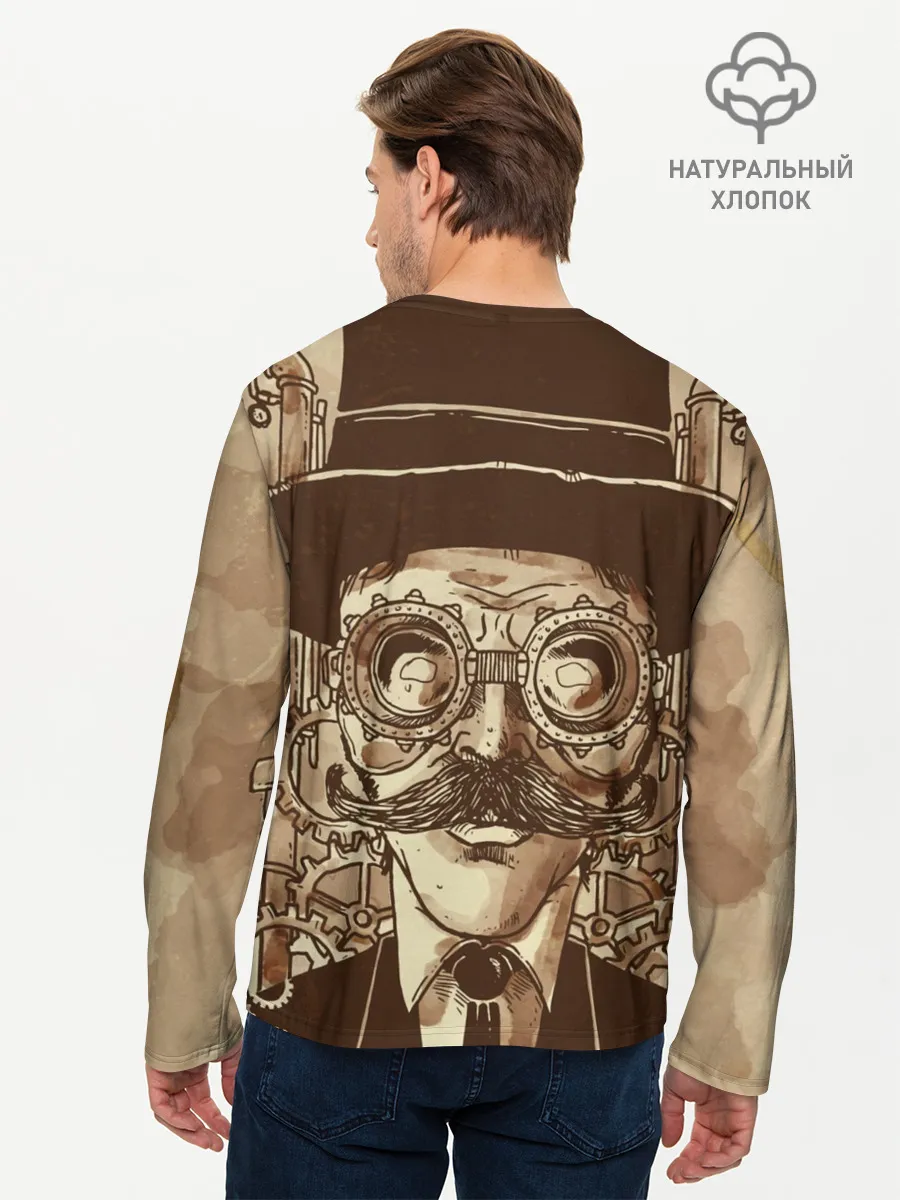 Мужской лонгслив базовый / Стимпанк