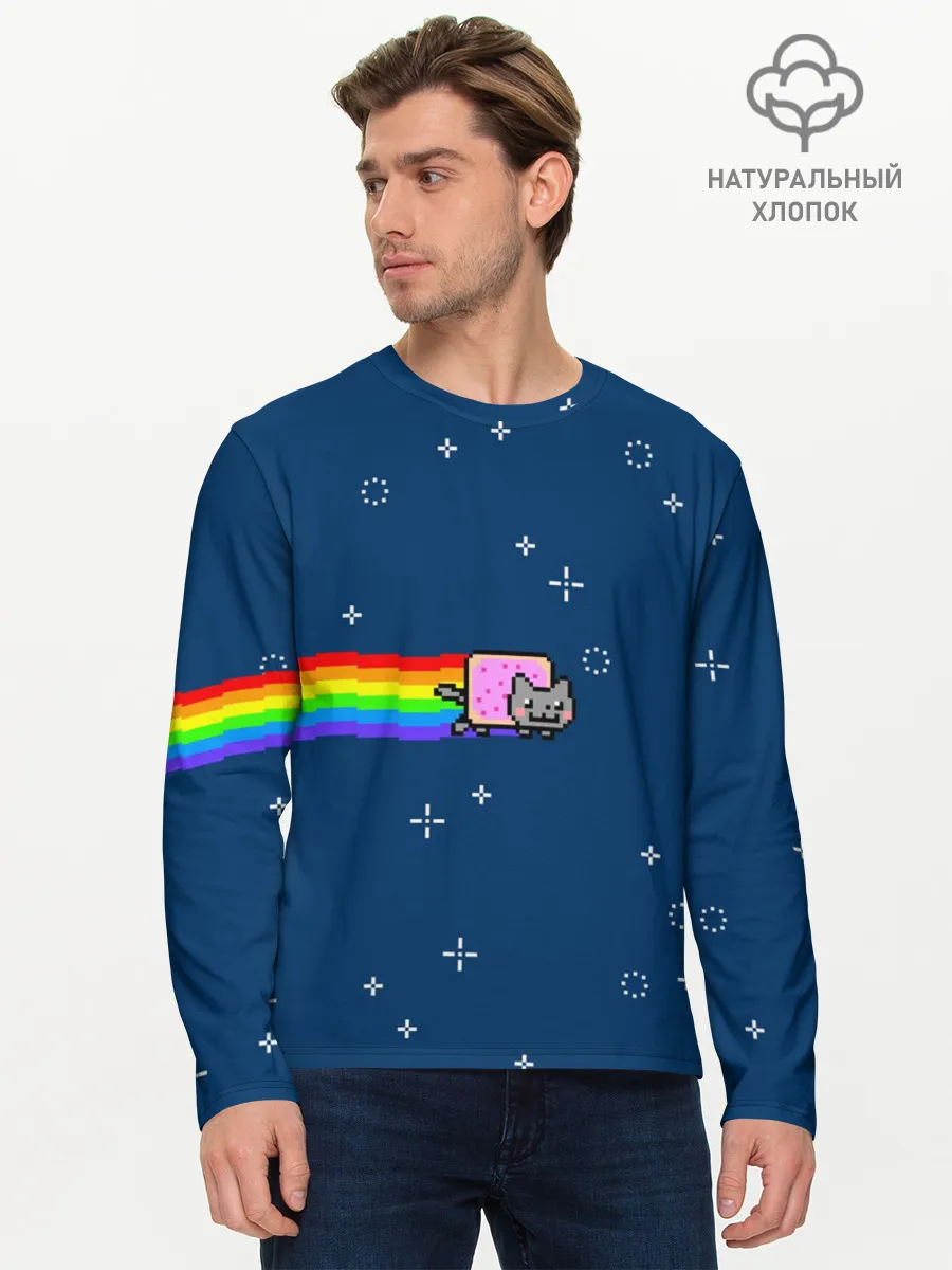 Мужской лонгслив базовый / Нянкот