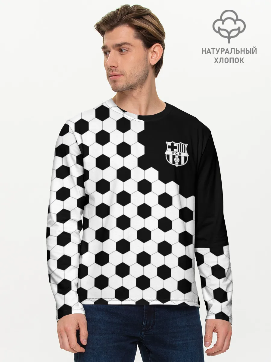 Мужской лонгслив базовый / FC Barcelona