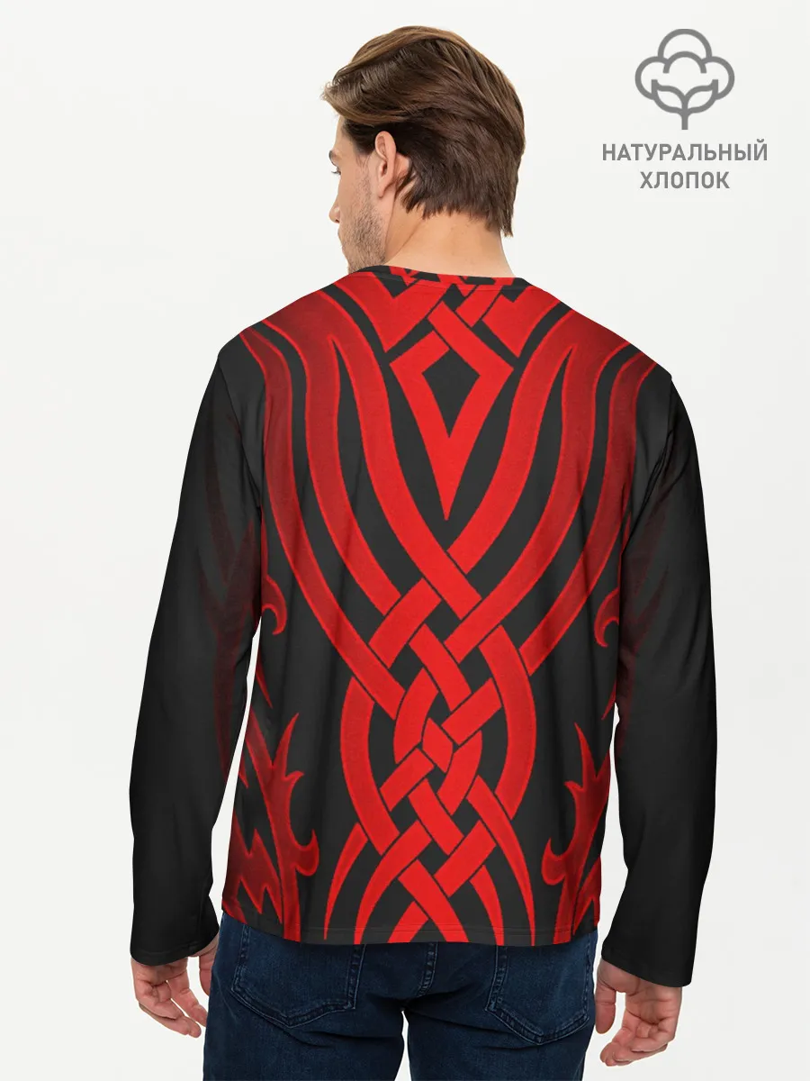 Мужской лонгслив базовый / Ornament II