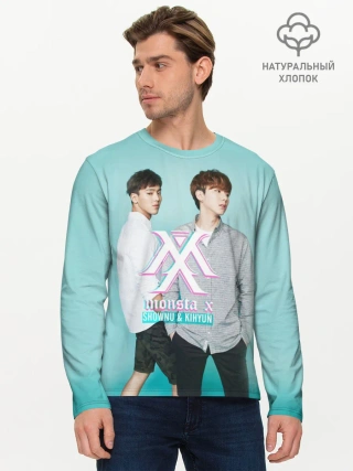 Мужской лонгслив базовый / Shownu&Kihyun