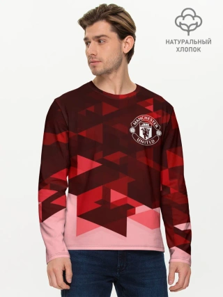 Мужской лонгслив базовый / Манчестер Юнайтед