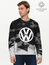 Мужской лонгслив базовый / Volkswagen sport geometry