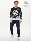 Мужской лонгслив базовый / Volkswagen sport geometry