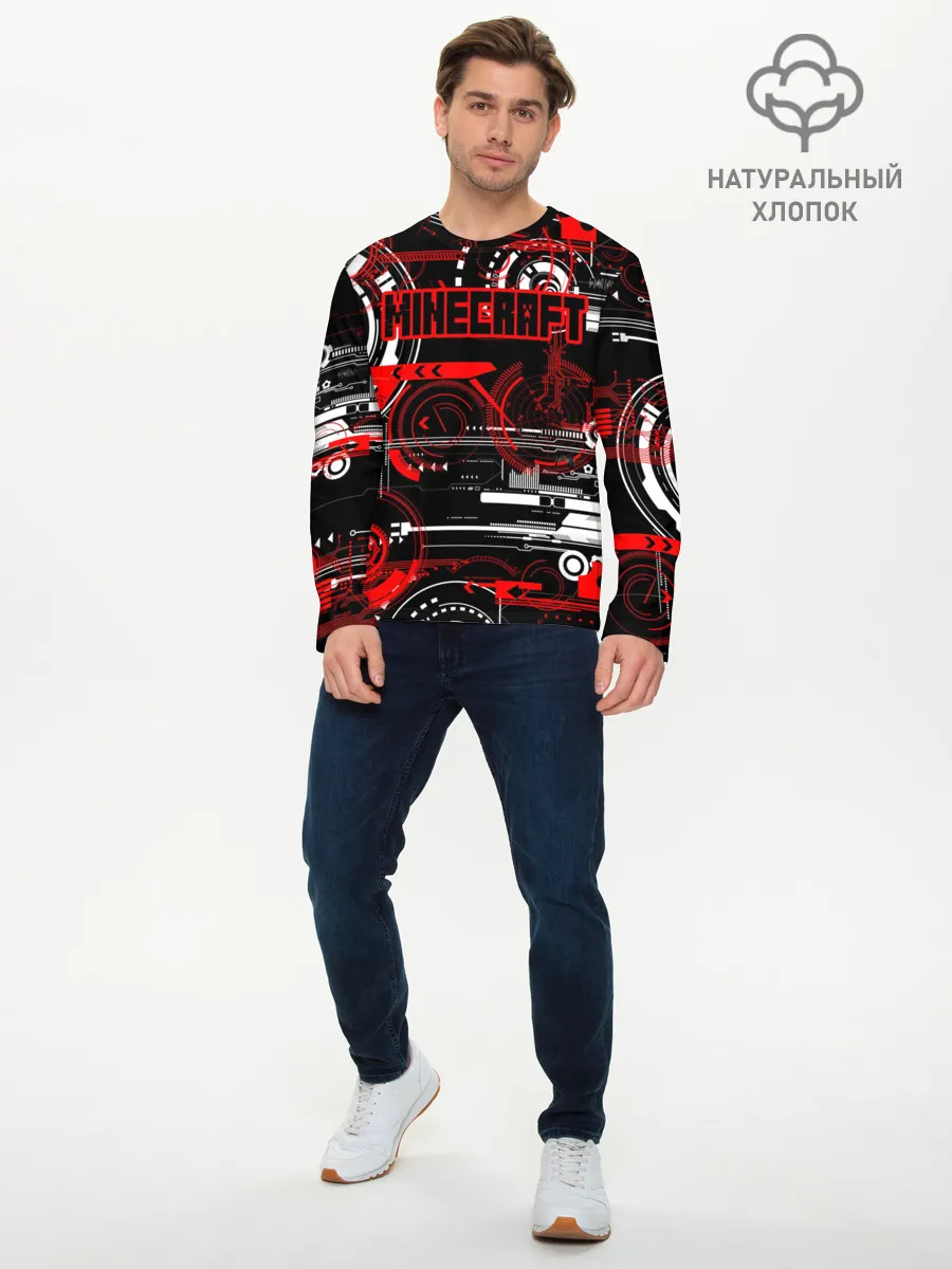 Мужской лонгслив базовый / Minecraft