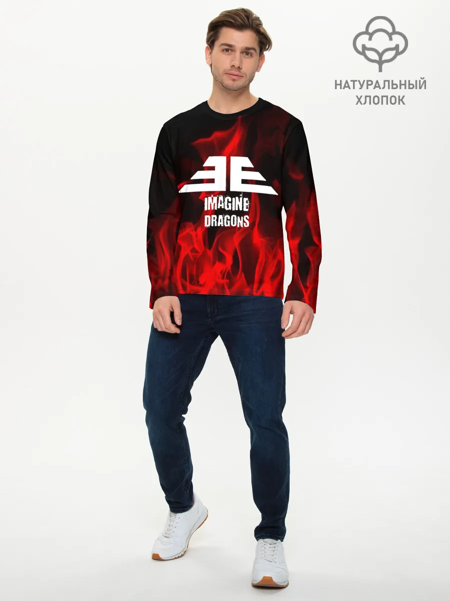Мужской лонгслив базовый / IMAGINE DRAGONS