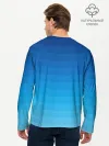 Мужской лонгслив базовый / Синие полосы