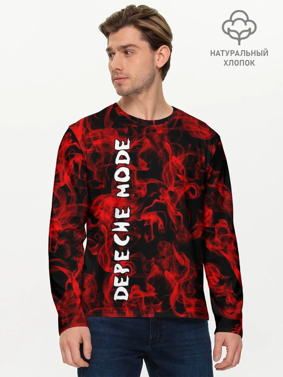 Мужской лонгслив базовый / Depeche Mode